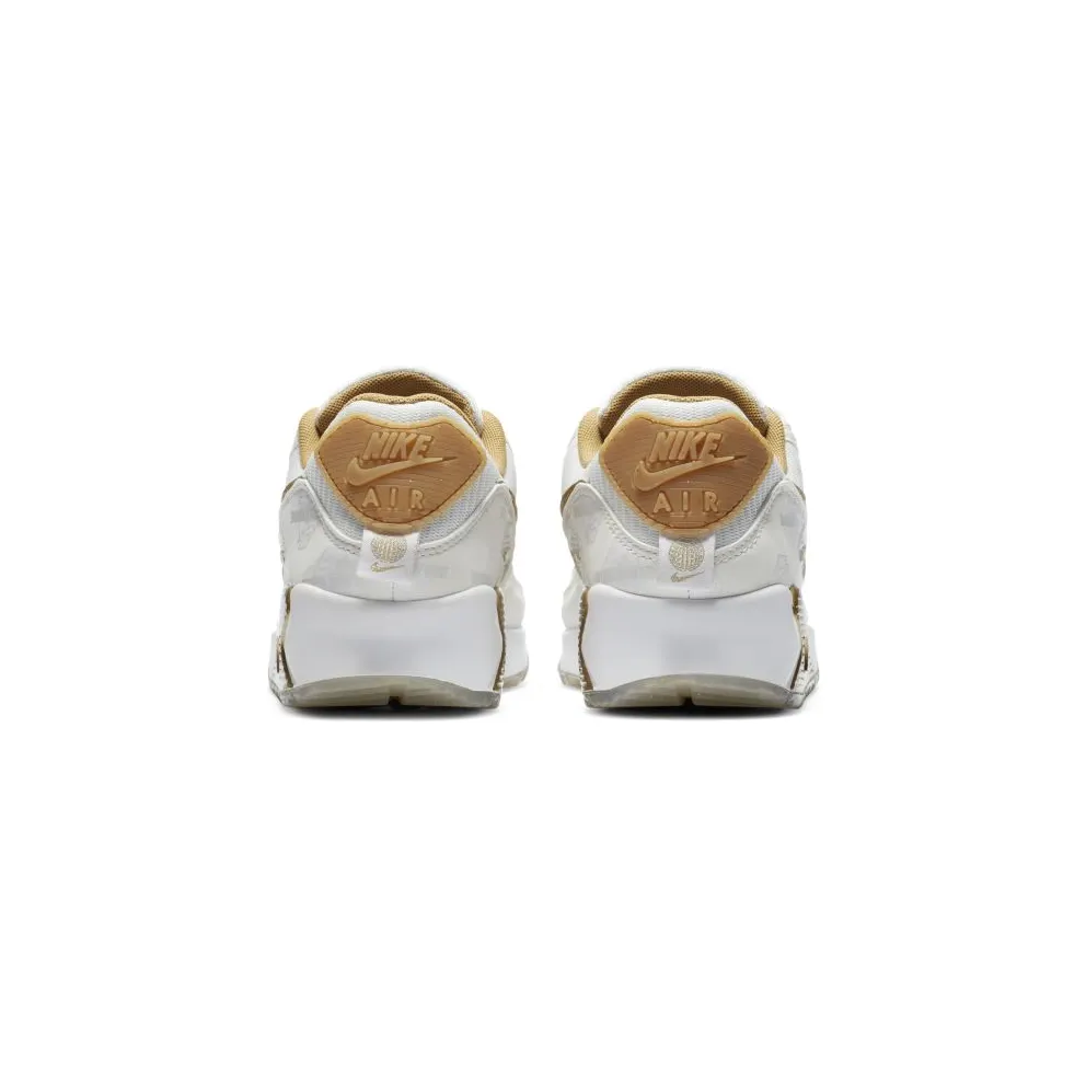 Nike Air Max 90 Worldwide White Gold (W) White/Metallic Gold (DA1342-170)