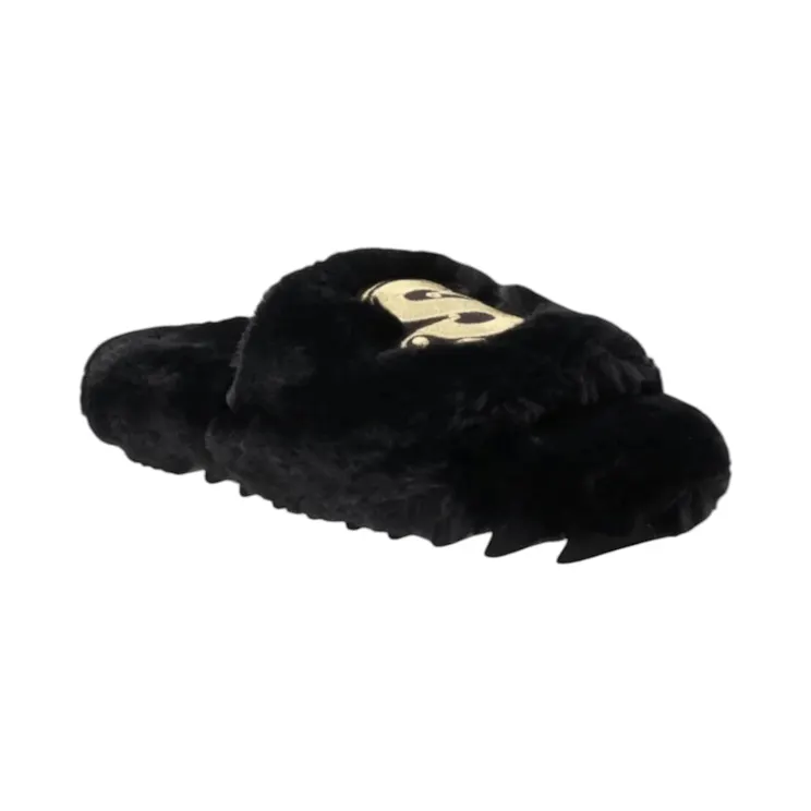 Sacai Fuax Fur Comfort Slippers Black (8460400979)