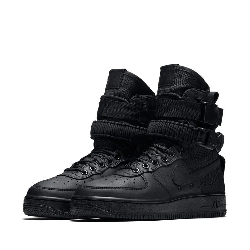 Nike SF Air Force 1 High Triple Black (W) Black/Black (857872-002)