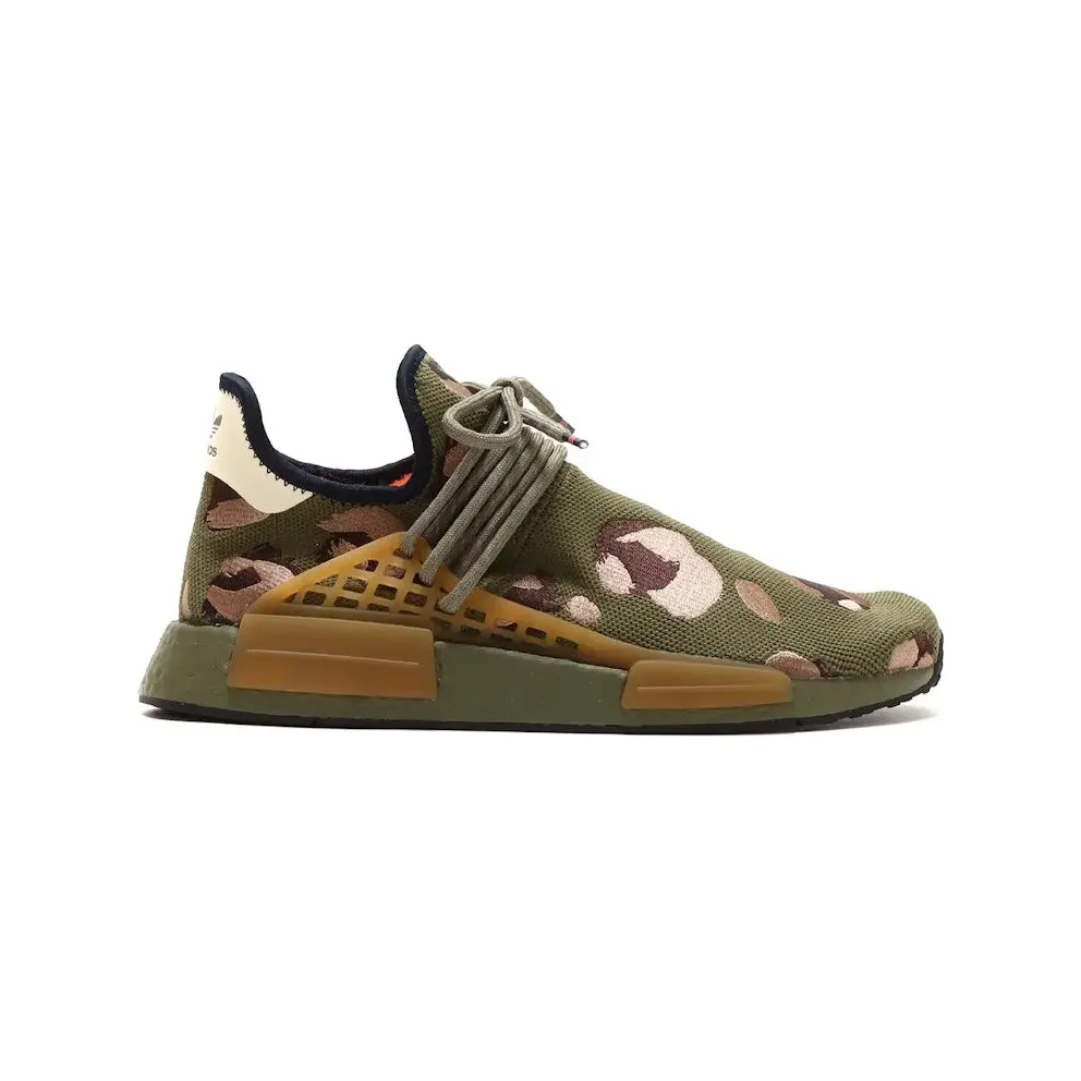 adidas NMD HU Pharrell Animal Print Olive (HQ9148)