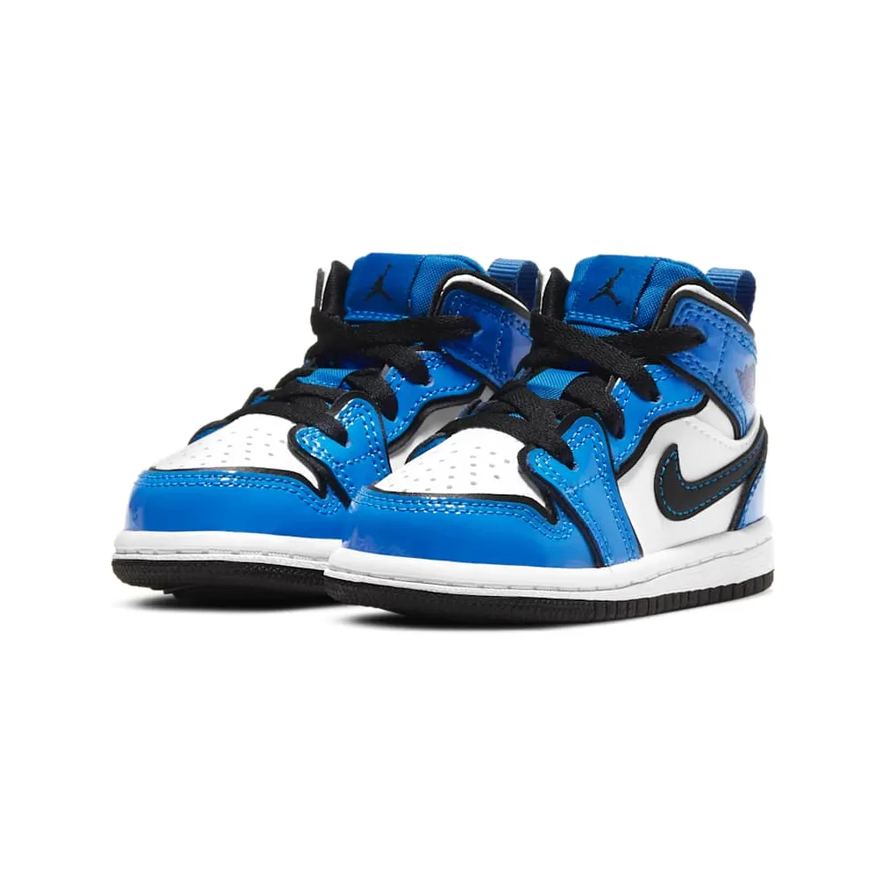 Jordan 1 Mid Signal Blue (TD) Signal Blue/White-Black (BQ6933-402)