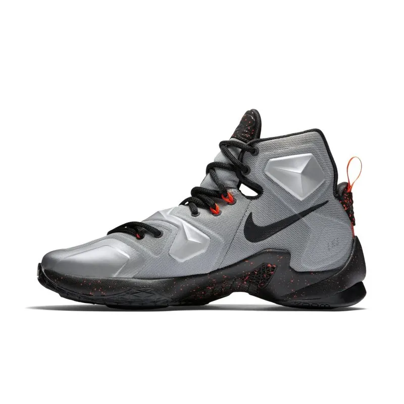 Nike LeBron 13 Lava Metallic Silver/Energy-Hyper Jade-Black (807219-003)