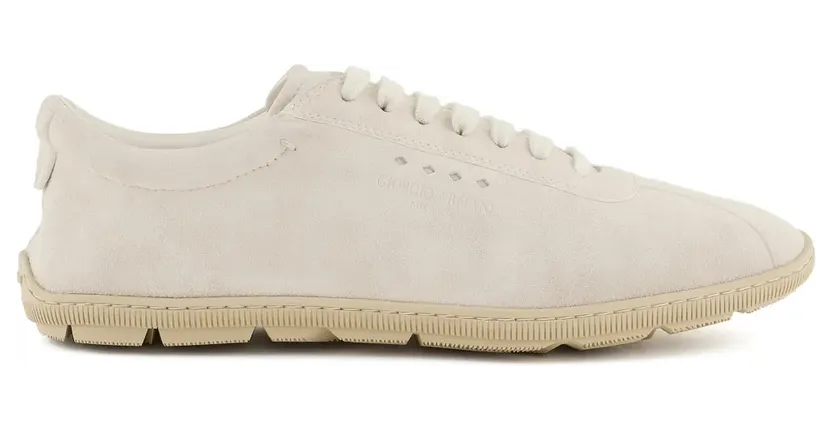 Giorgio Armani Sneakers aus Wildleder – Nude (X2X208XF829)