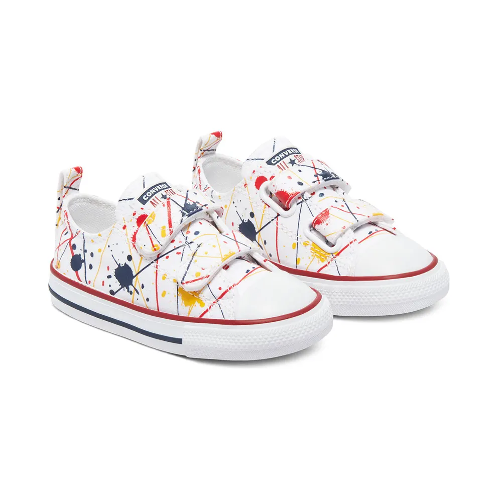 Converse Paint Splatter Easy-On Chuck Taylor All Star Low Top White/multi/garnet (771909C)