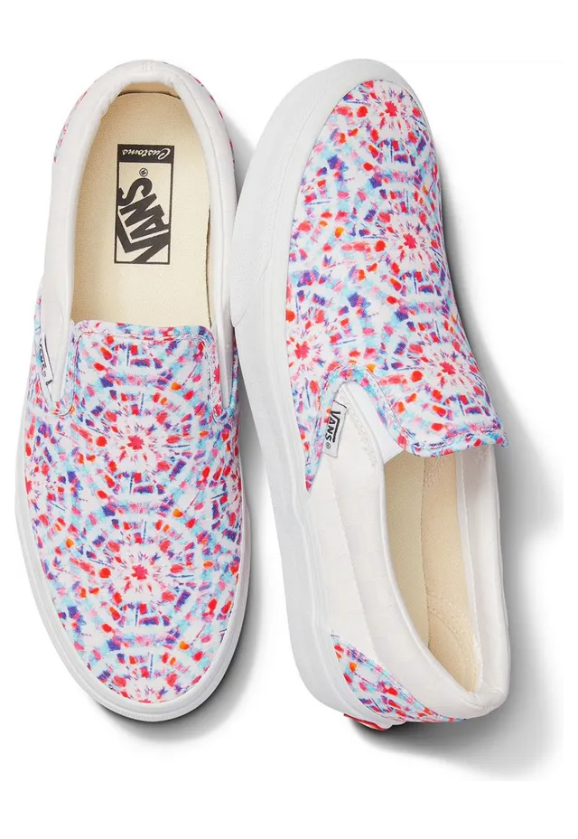 VANS Gepersonaliseerde Firework Tie Dye Slip-on Multicolour (VN0A3VC0128)