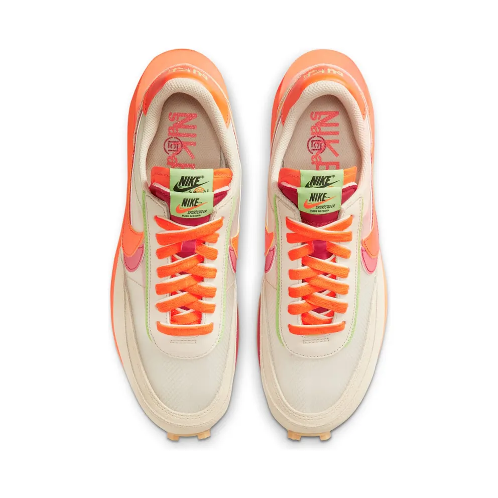 Nike x sacai Clot LDWaffle Kiss of Death Net Orange Blaze (DH1347-100)