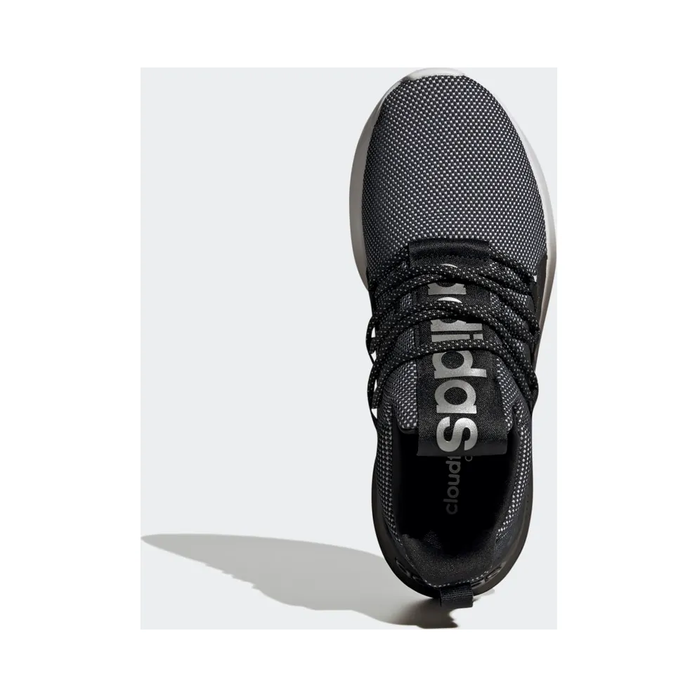 adidas Lite Racer Adapt 4 Cloudfoam Lifestyle Running Slip-On Shoes Cloud White / Core Black / Cloud White (HR1798)
