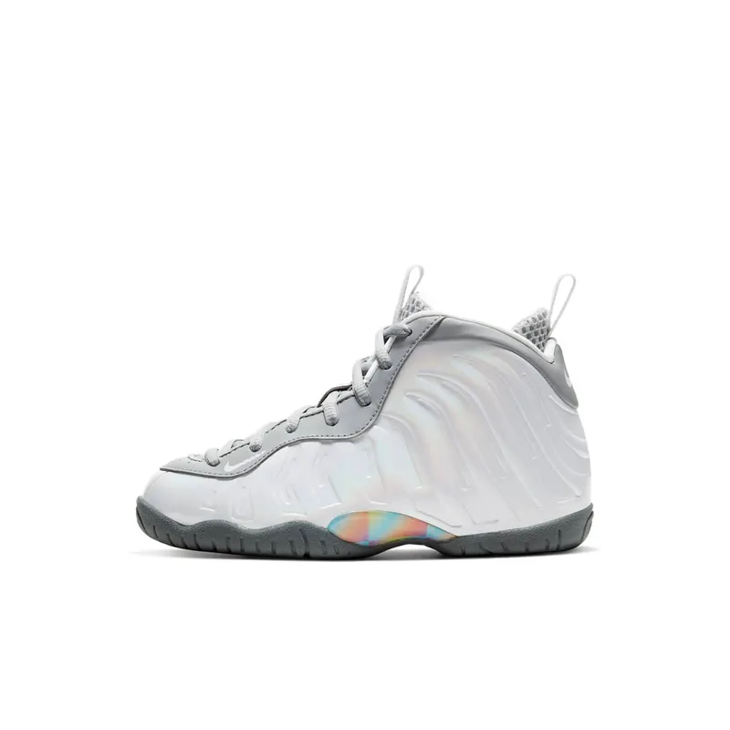 Nike Air Foamposite One Light Smoke Grey (PS) Light Smoke Grey/White-Blue Fury (CU1055-001)