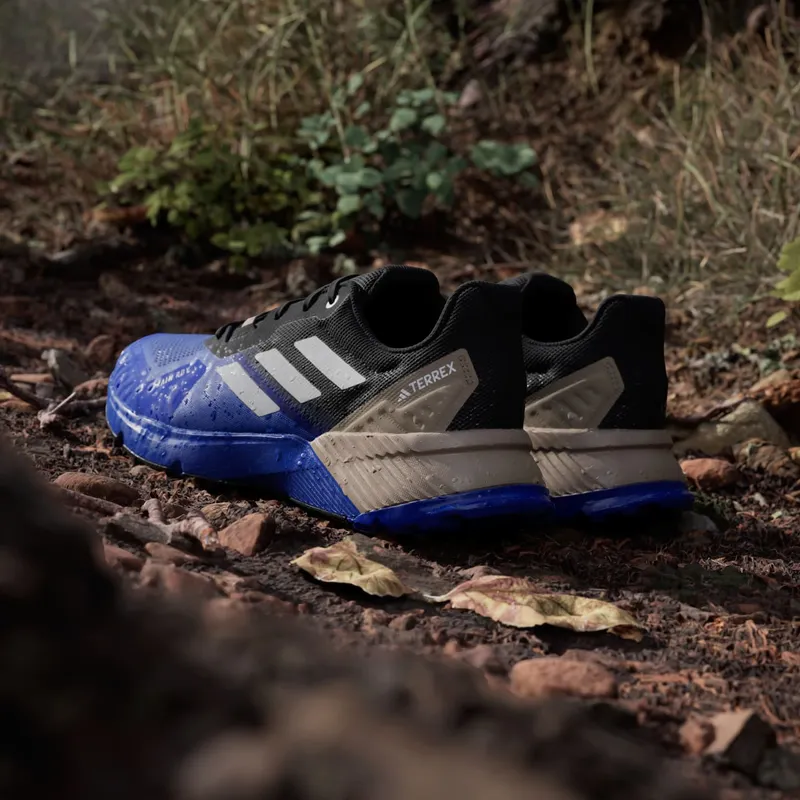 Adidas Terrex Soulstride RAIN.RDY Trail Running Semi Lucid Blue / Grey One / Blanch Cargo (JR7068)