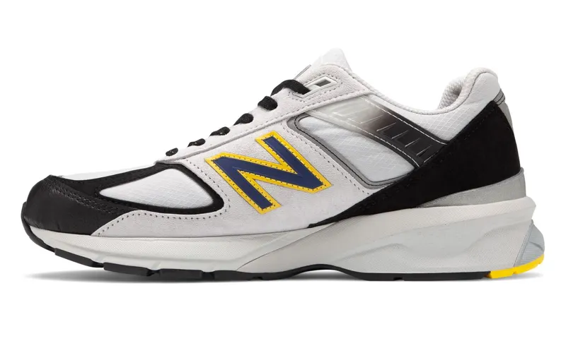 New Balance 990v5 Silver Black Yellow Silver/Black (M990SB5)