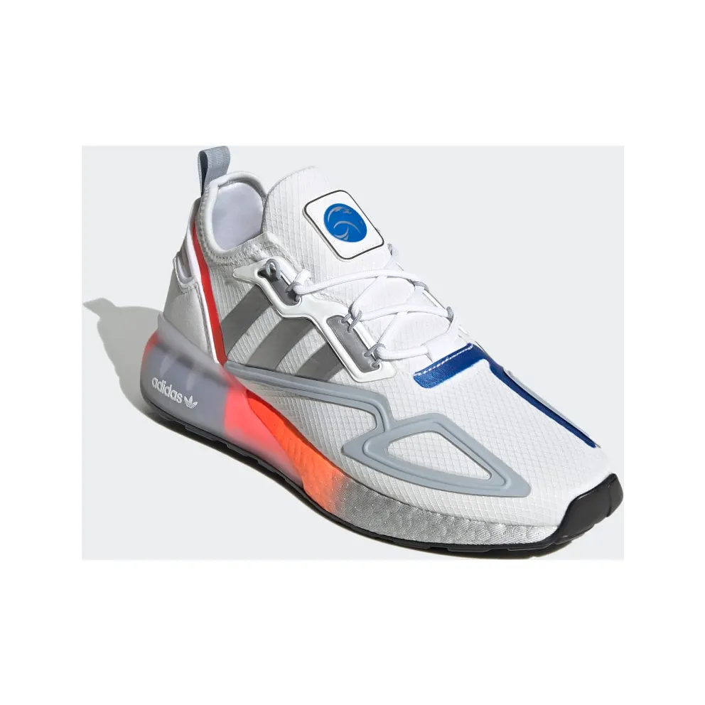 adidas ZX 2K Boost Cloud White / Metallic Silver / Glow Blue (FY5725)