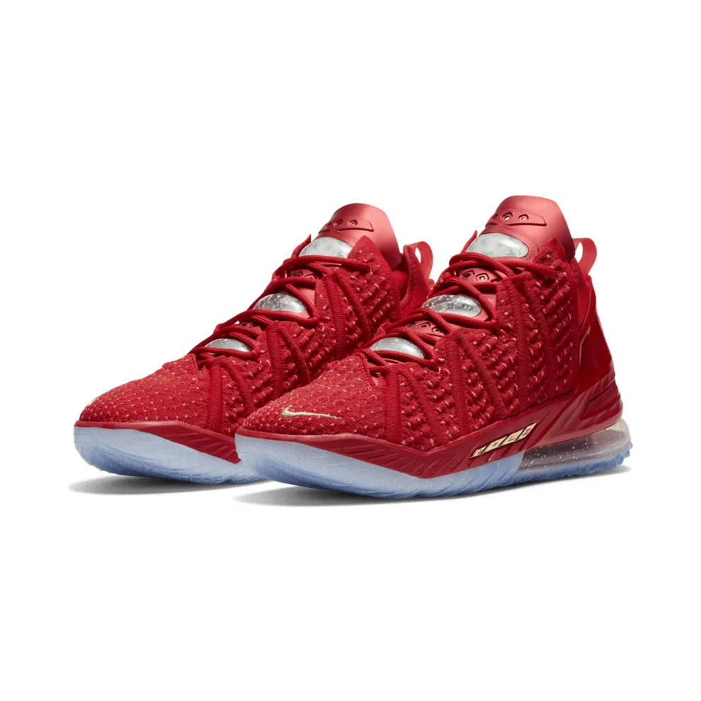 Nike Lebron 18 X-Mas in LA Red/Gold/Ice Blue (DB8148-601)