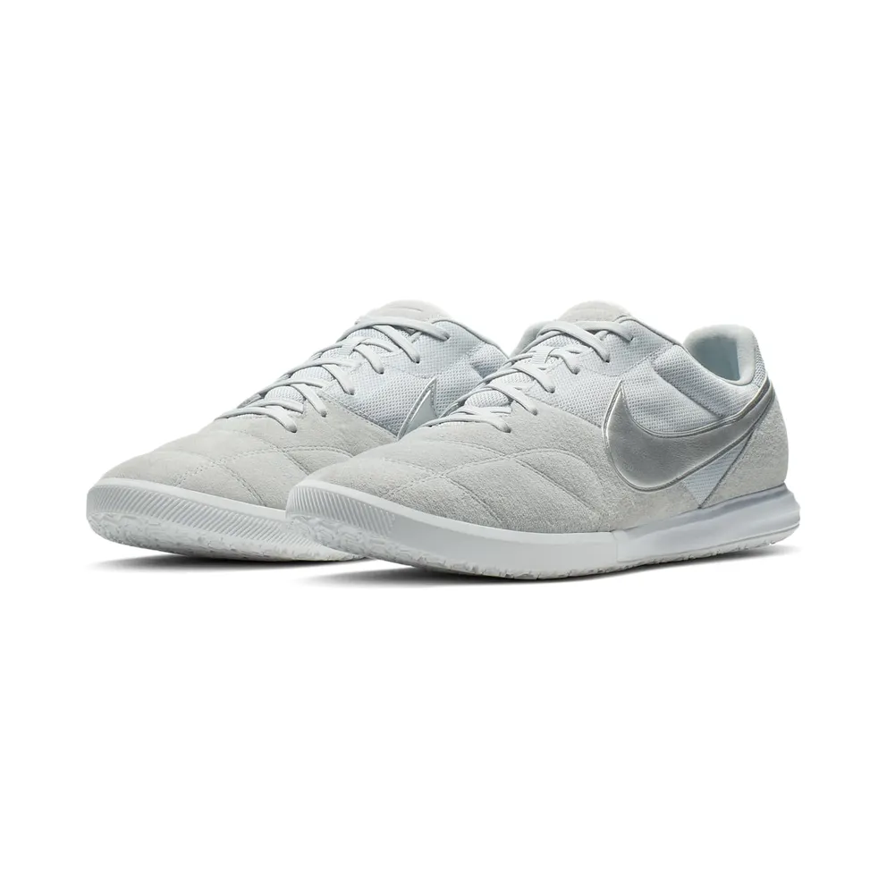 Nike Tiempo Premier II Sala IC Pure Platinum Pure Platinum White Metallic Silver (AV3153-002)