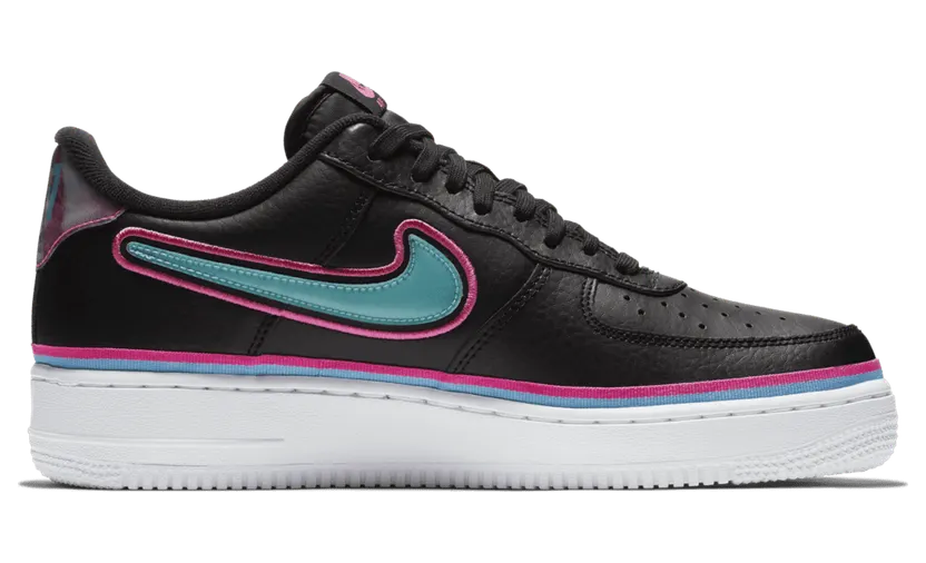 Nike Air Force 1 Low Sport NBA Black Blue Gale Laser Fuchsia
