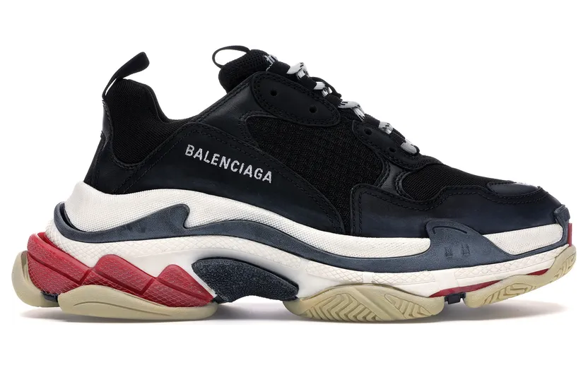Balenciaga Triple S Black White Red (2018 Reissue) (533882W09O11000)