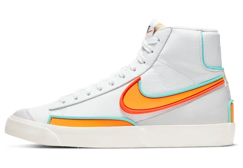 Nike Blazer Mid ’77 ‘Inifinite Kumquat’ White/Aurora Green/Bright Crimson/Kumquat (DC1746-100)