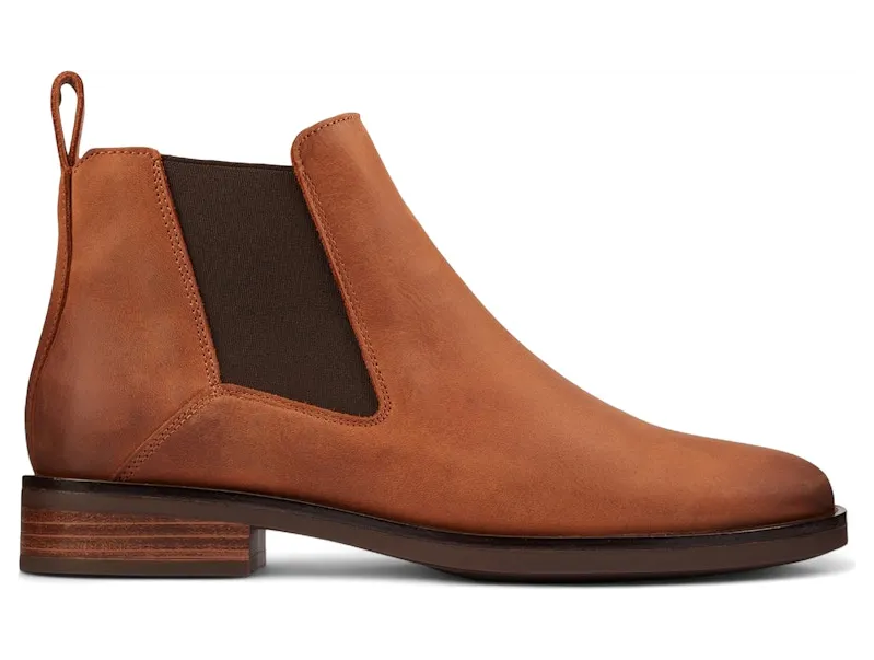 Clarks Memi Top Boots “Dark Tan Leather” (26161643)