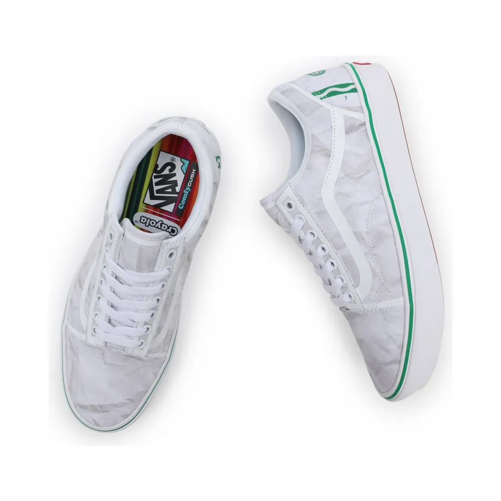 VANS Vans X Crayola Comfycush Old Skool Shoes White (VN0A5DYCB1S)