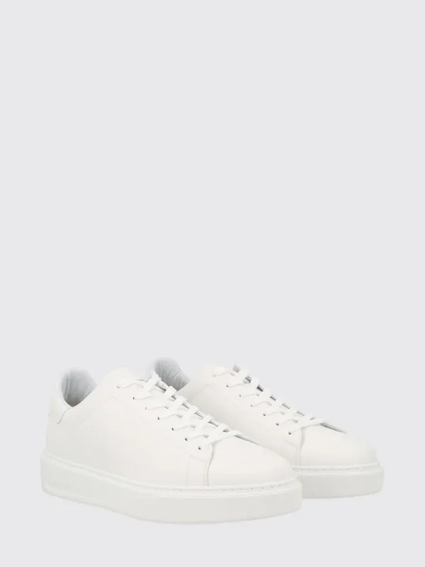 Woolrich Low-Top in Smooth Leather with Padded Ankle and Rear Logo White (WFM261001A00A0)