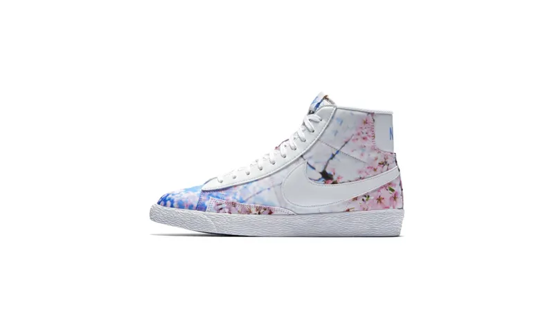 Nike Blazer Mid Cherry Blossom (W) White/Black (536698-101)