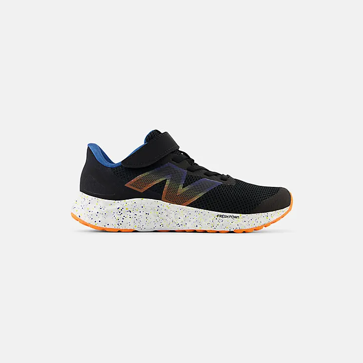 New Balance Fresh Foam Arishi v4 Bungee Lace Black Blue Agate Blaze Orange (PAARIBS4)