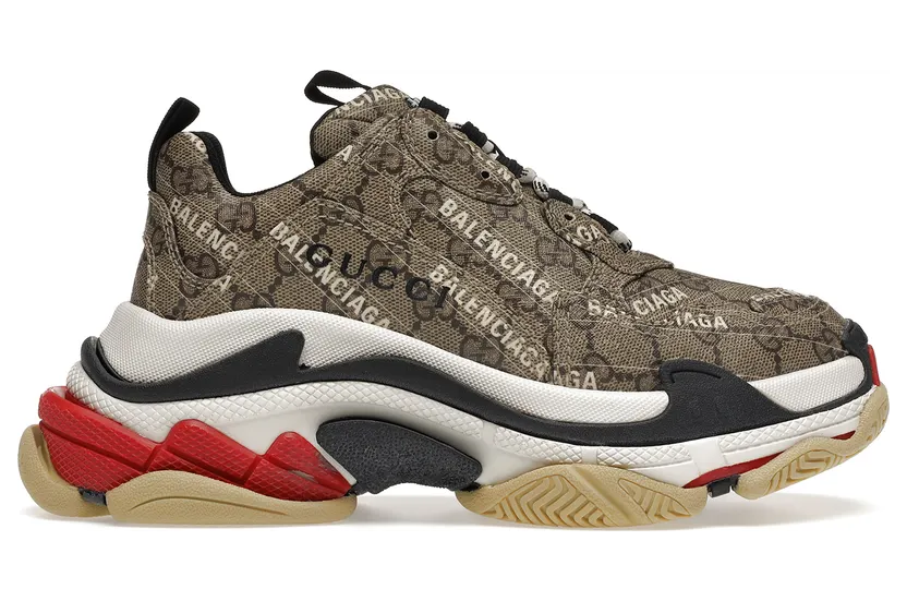 Gucci x Balenciaga The Hacker Project Triple S Beige (W) (677192ULZ10 9795)