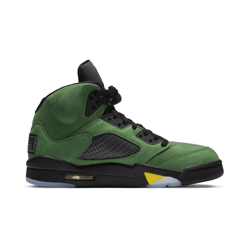 Jordan 5 Retro SE Oregon Apple Green/Black-Yellow Strike-Black (CK6631-307)