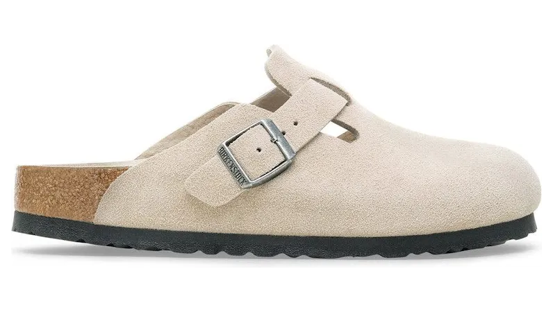 Birkenstock Boston Soft Footbed Suede Oyster Tonal (1030789)