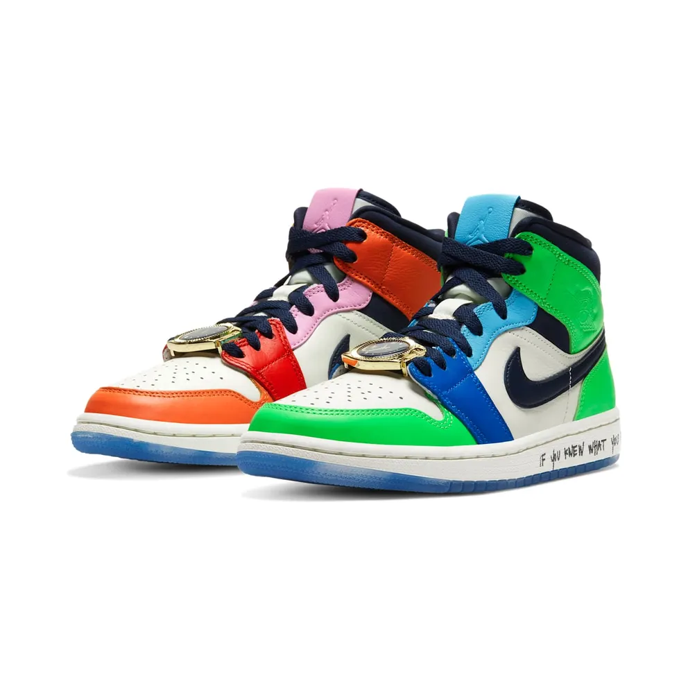 Air Jordan WMNS 1 Mid SE Fearless Melody Ehsani (2019) (CQ7629-100)