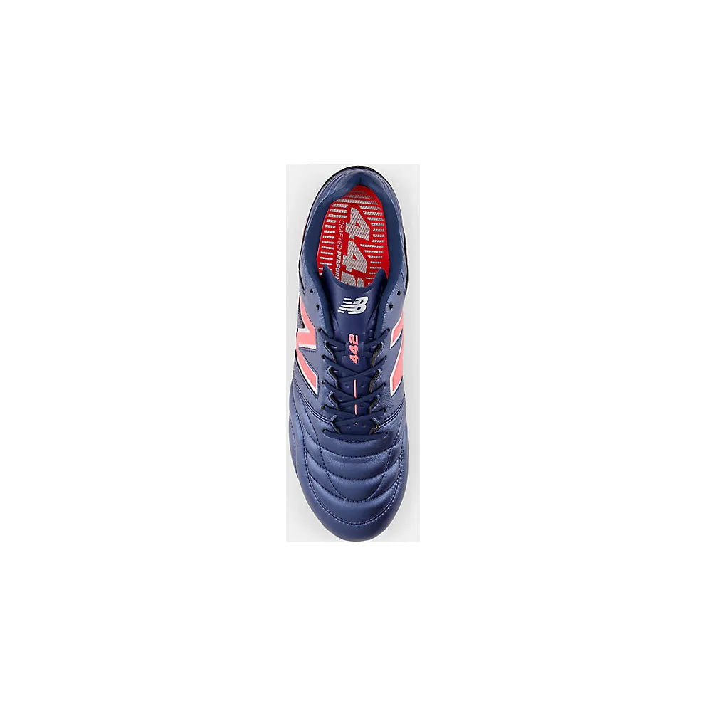 New Balance 442 Pro FG v2 Navy Silver Energy Red (MS41FMP2)