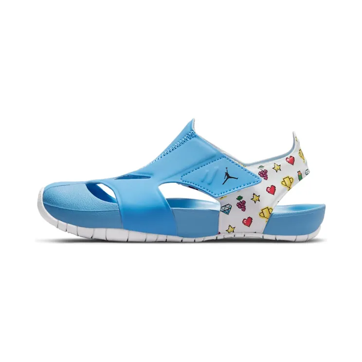 Air Jordan Flare PS 8-bit “University Blue / Lemon Venom / White” (DM8973-417)