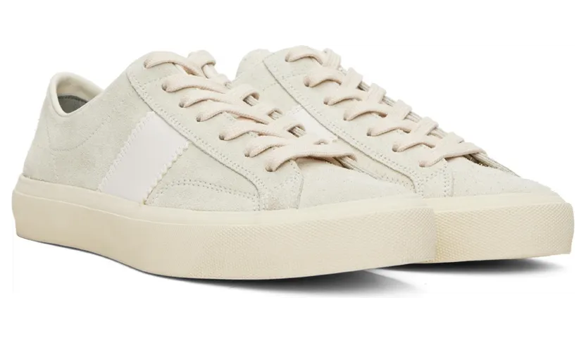 TOM FORD Gray Cambridge Sneakers (J0974T-CRU) (4)