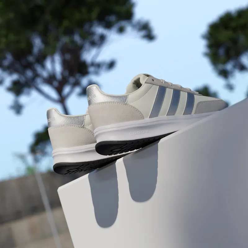 adidas Run 70s 2.0 White Silver Metallic Off White (JR8667)