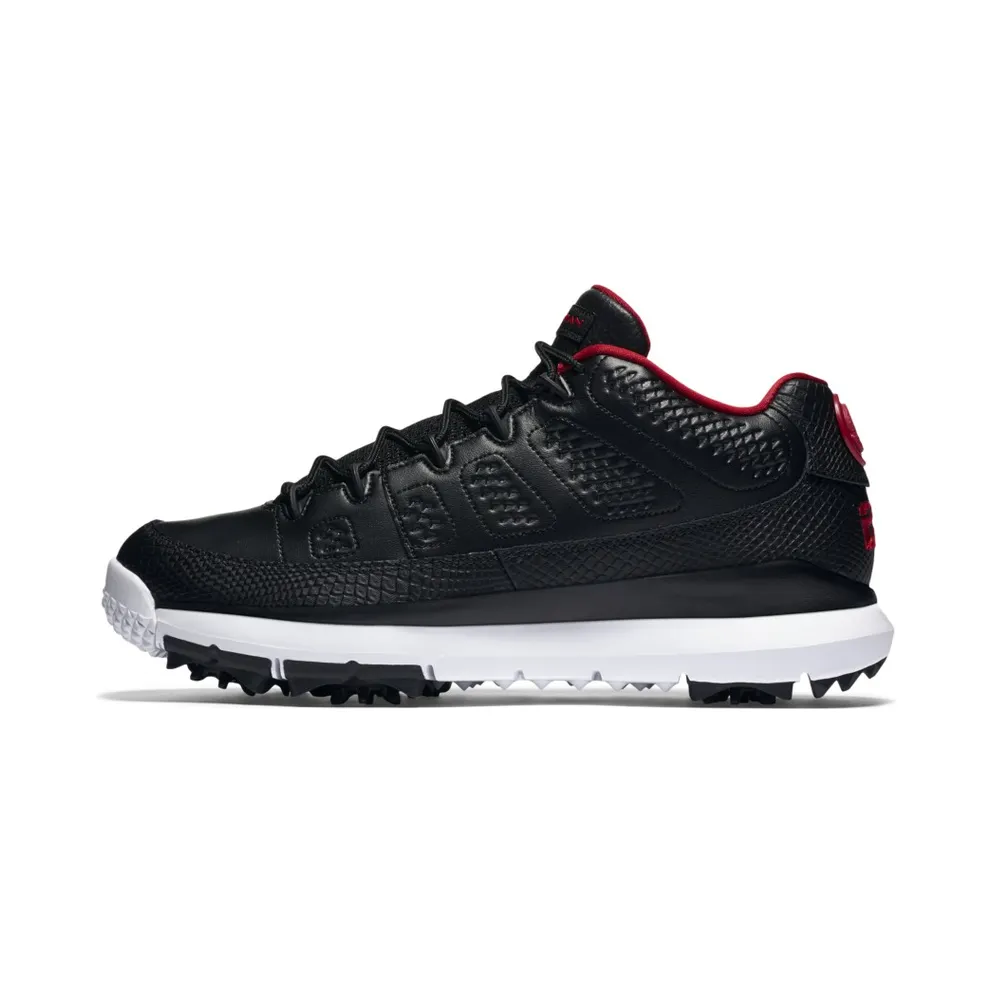 Jordan 9 Retro Golf Cleat Bred Black/Gym Red-White (833798-002)
