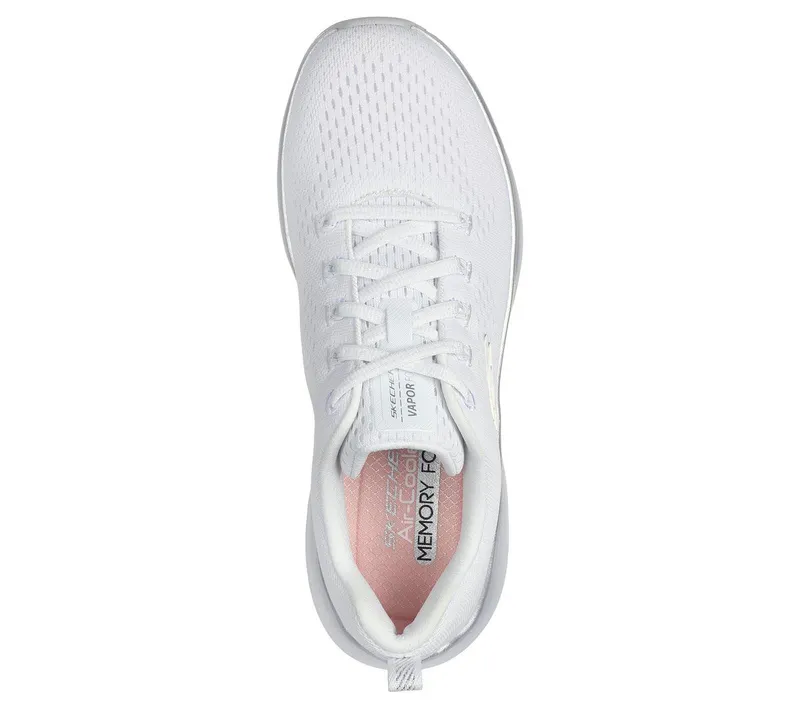 Skechers Vapor Foam – Midnight Glimmer Sneaker White/Silver