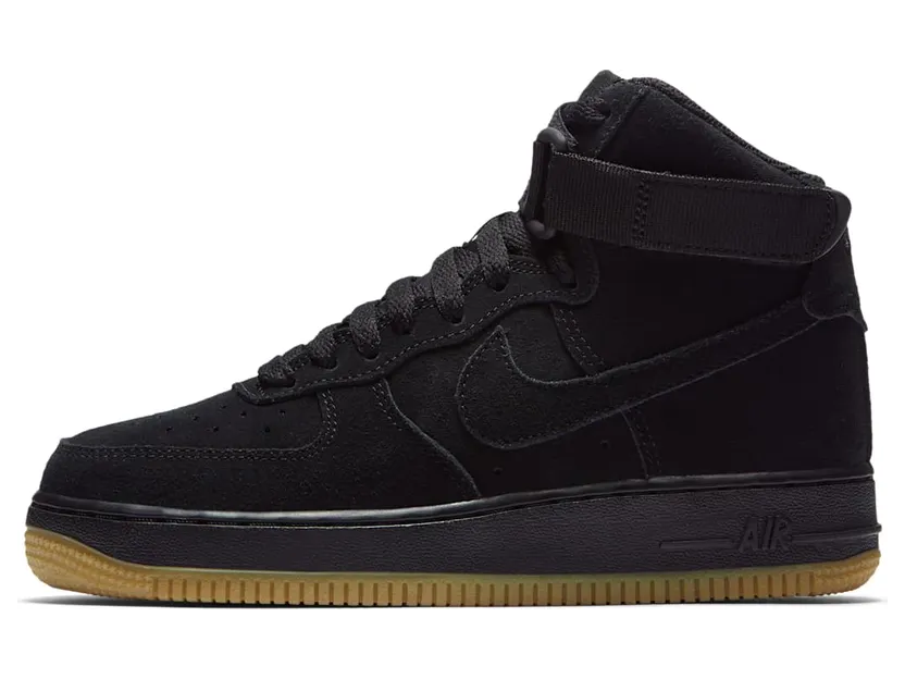 Nike Air Force 1 High Suede Black Gum (GS)