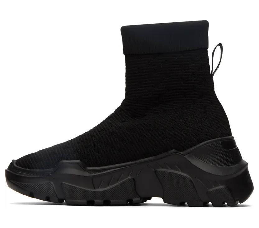Versace Jeans Couture Black Speedtrack Sneakers (E73VA3SCAEZS016) (3)