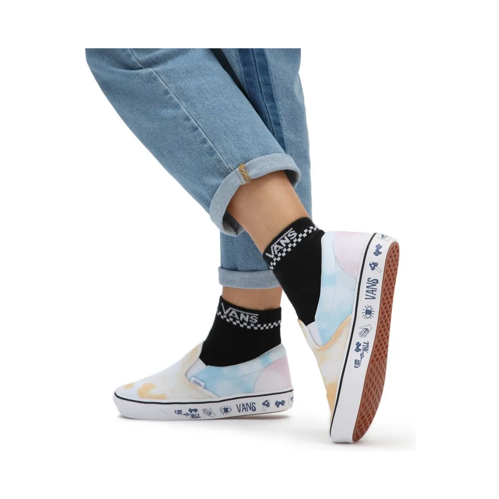 VANS Pastel Tie Dye Comfycush Slip-on Shoes White (VN0A7TNMB1Y)