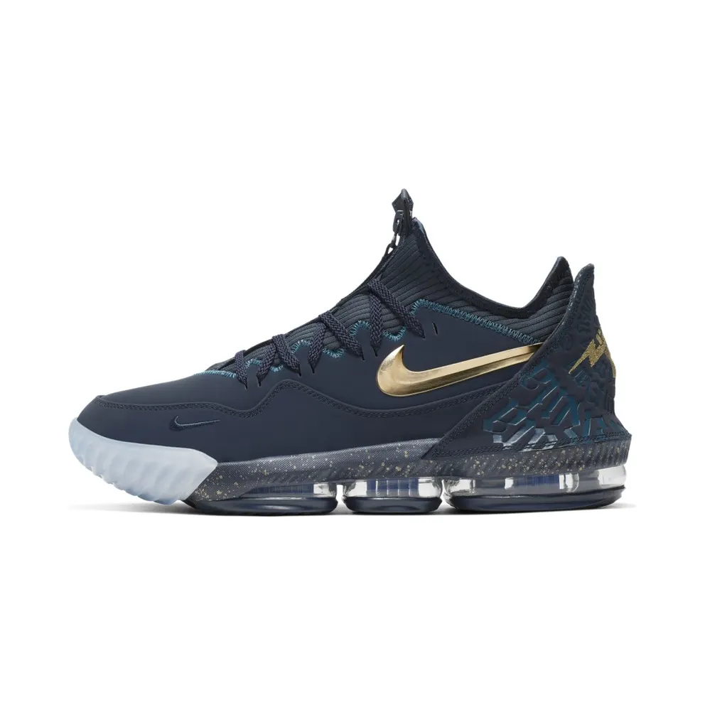 Nike LeBron 16 Low Agimat Obsidian/Metallic Gold-Blue Force (CJ9919-400)