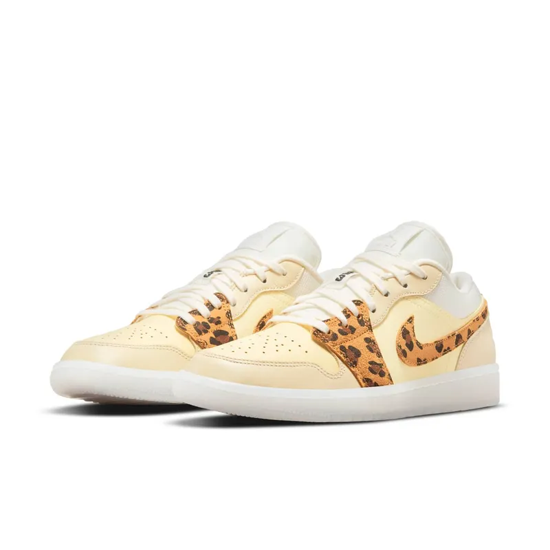 Air Jordan 1 Low SNKRS Day (2021) – “White / Yellow / Clear-leopard” (DN6998-700)