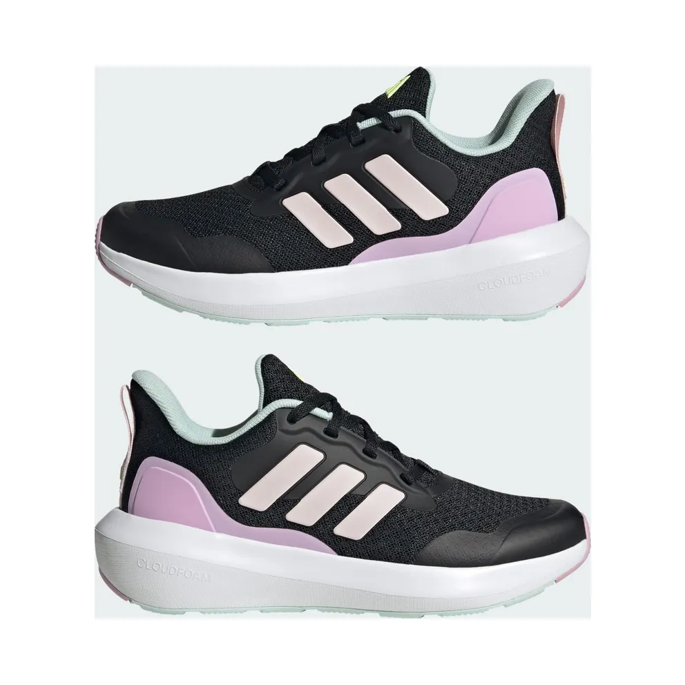 Adidas Fortarun 3.0 Kids Core Black / Clear Pink / Bliss Lilac (JI2180)