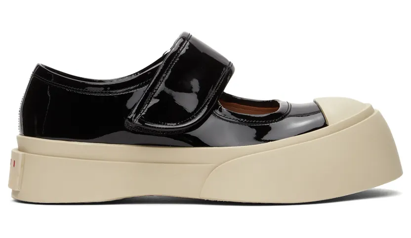 Marni Black Mary-Jane Sneakers (SNZW003120 P4347)