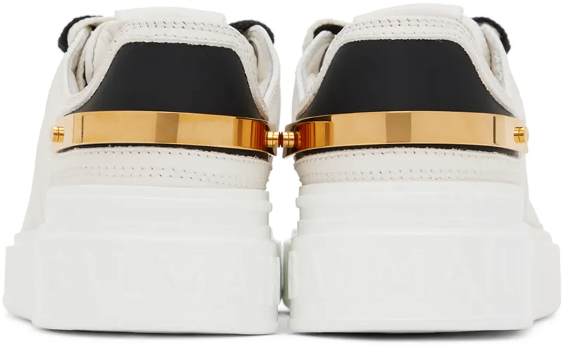 Balmain Off-White B-Court Sneakers (YN0VI711LTPR)
