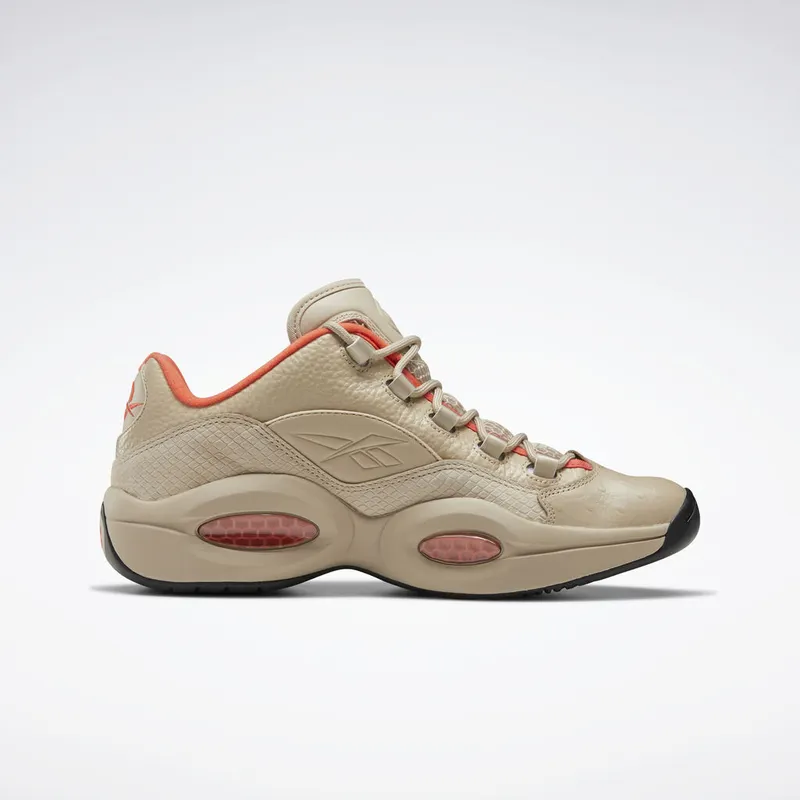 Reebok Question Low Modern Beige Modern Beige/Vivid Orange-Black (Other Brands Other)