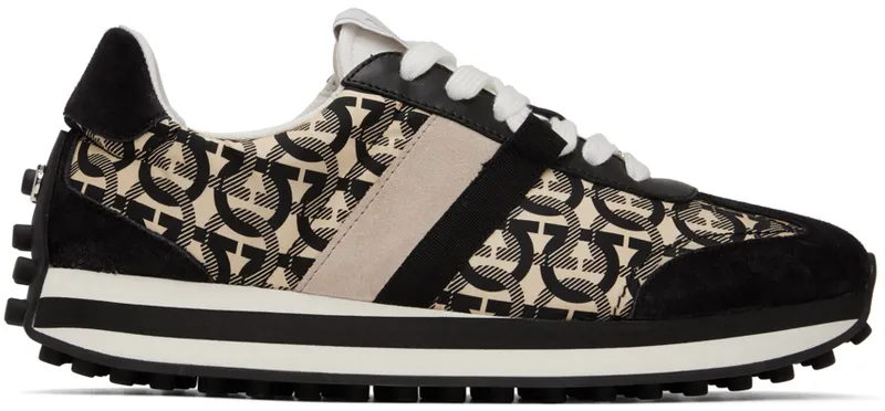 Salvatore Ferragamo Monogram “Black/Beige” (756556 020912007)