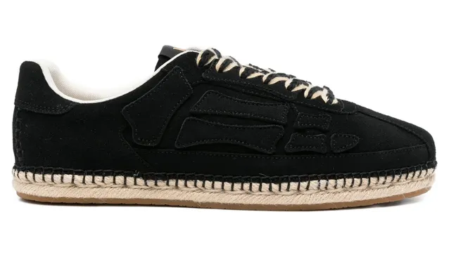 Amiri Pacific Bones Espadrille “Black” (AMSNSN1065 BLACK)