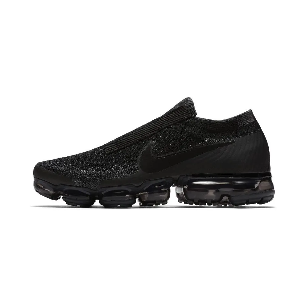 Nike Air VaporMax SE Laceless Triple Black Black/Black-Dark Grey (AQ0581-001)