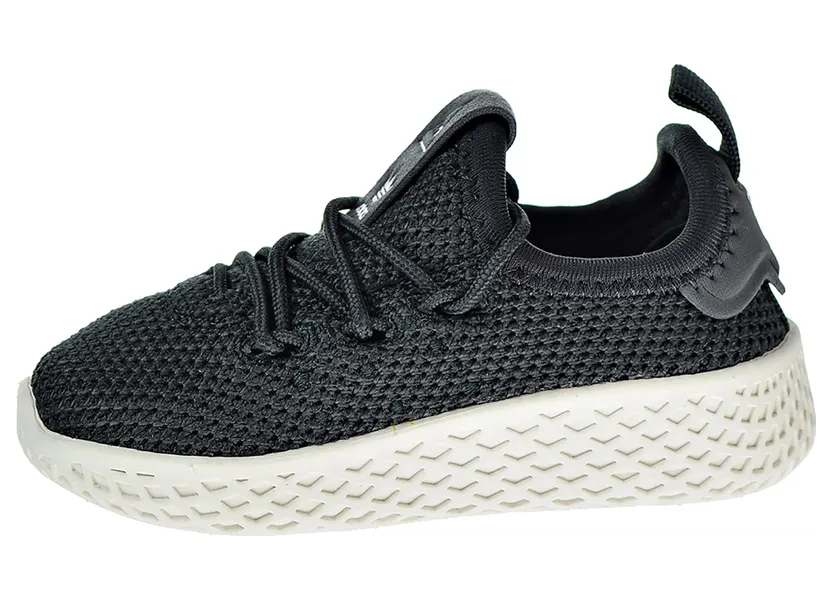 Adidas Pharrell Williams Tennis HU TD “Carbon / Carbon / Chalk White” (BB6826)