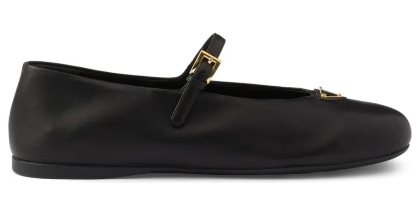 Prada Suede Leather Ballets 1F793N038F0002