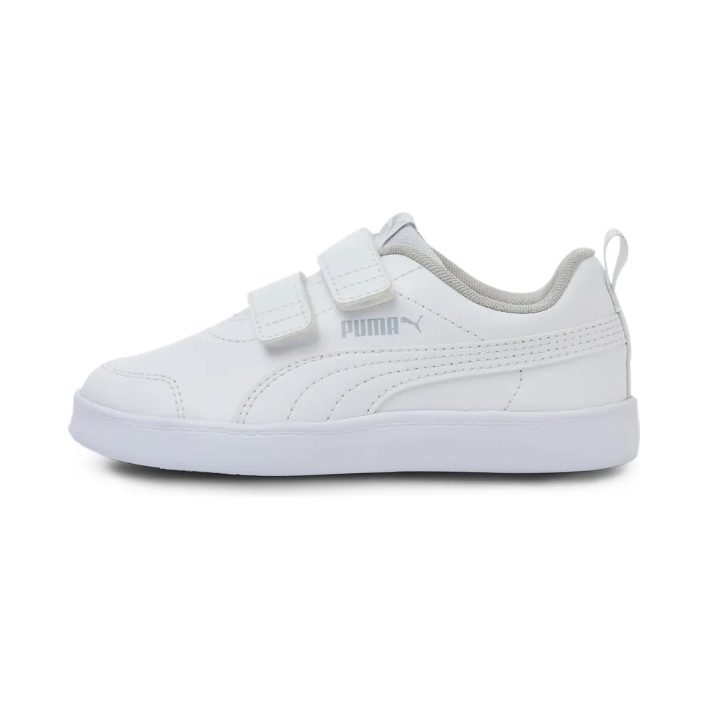 PUMA Courtflex V2 Kids’ White/Gray Violet (371543-04)